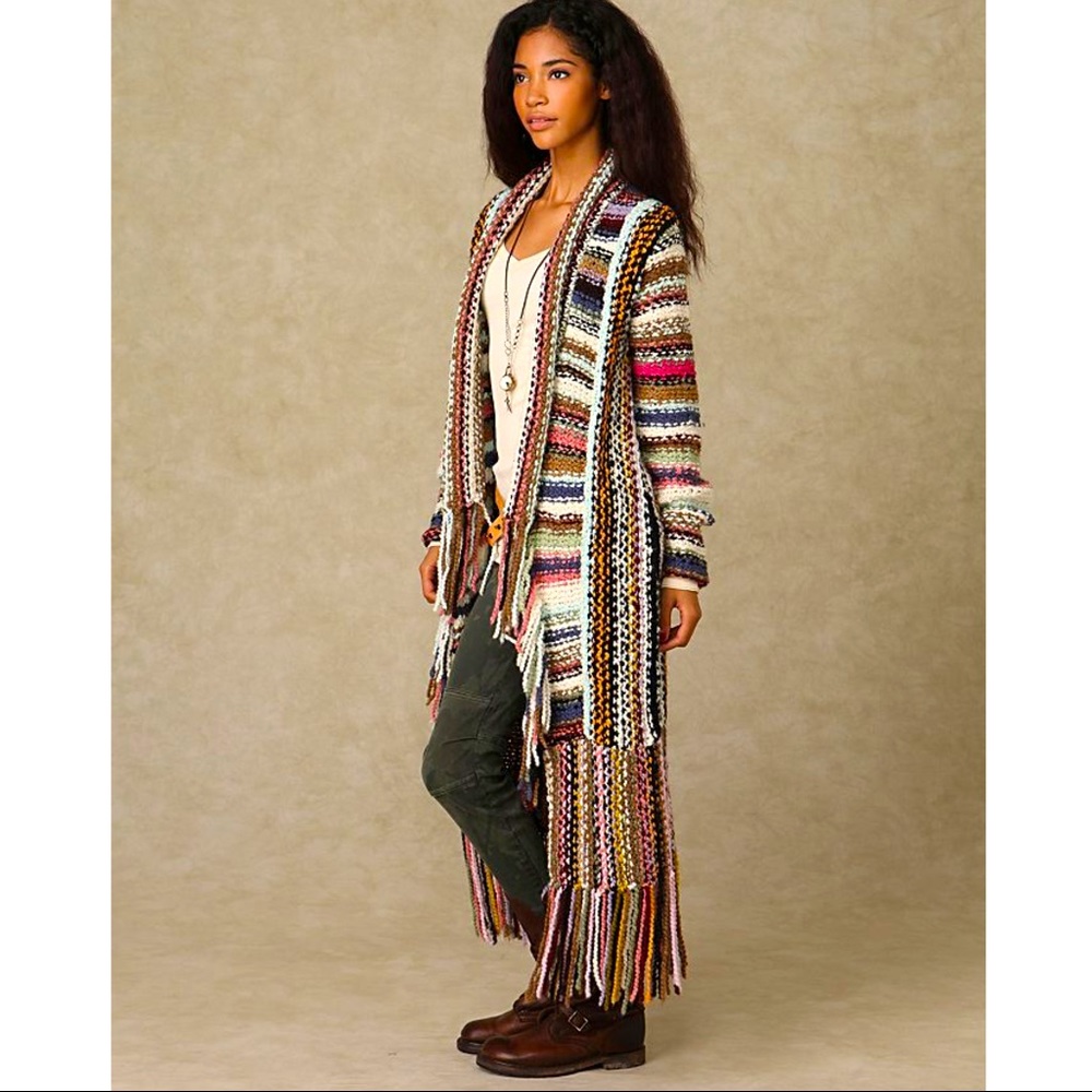 FREE PEOPLE technicolor dreamcoat size S